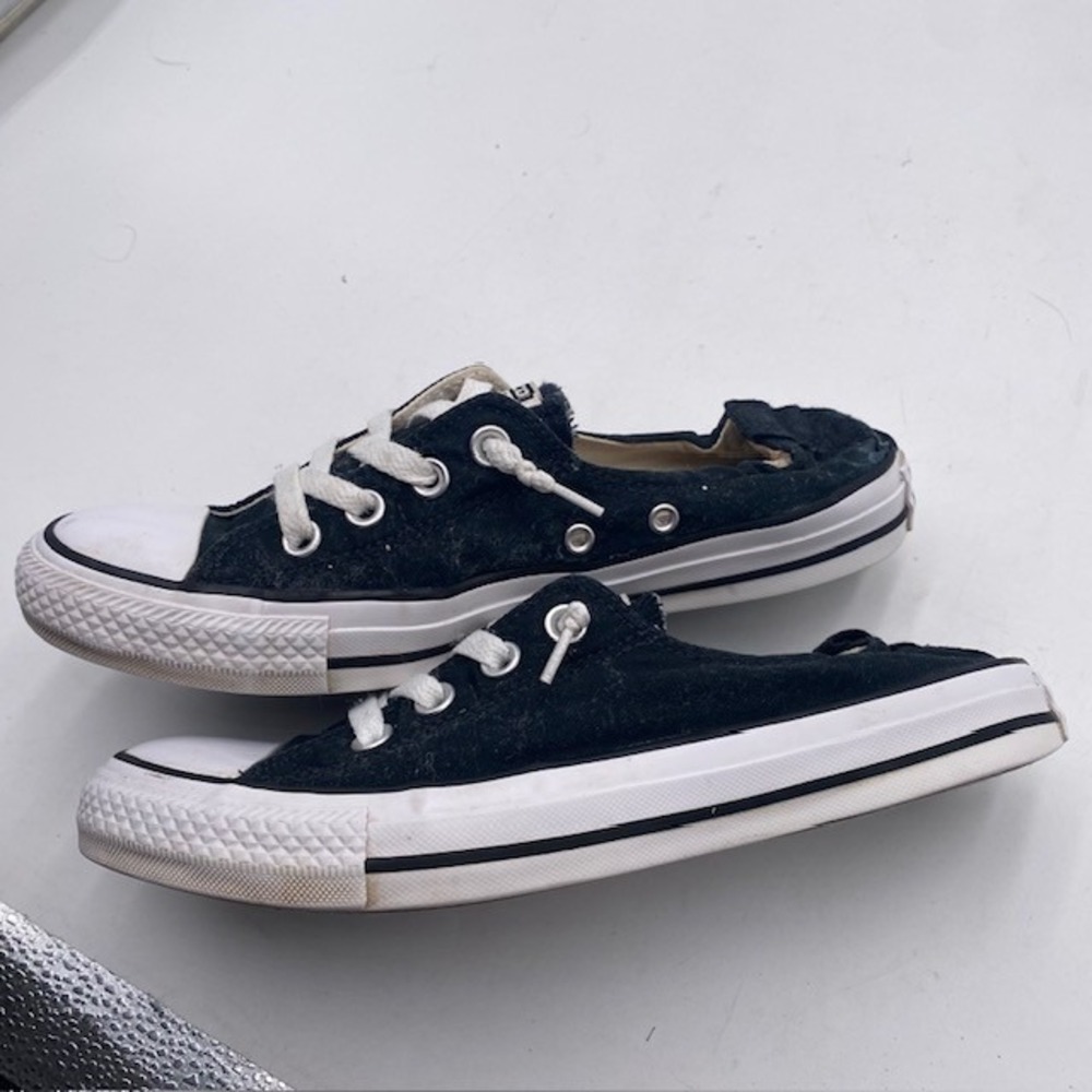 Converse Chuck Taylor All Star Shoreline Sneaker Womens 8.5 Black Canvas Slip On - Picture 6 of 13
